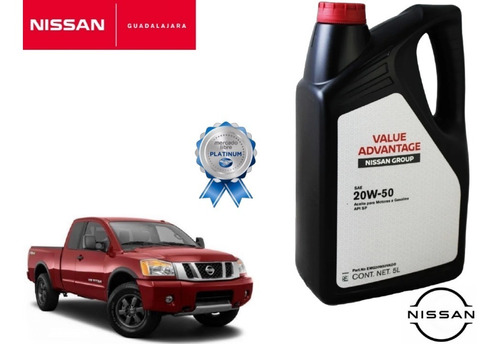 5l Aceite Nissan Mineral Value Advantage 20w50 Titan 2007