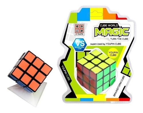 Cubo Magico Clasico Cube Magic World 3x3 Educando Full