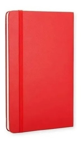 Caderno Moleskine Clássico, Vermelho, Capa Dura, Pautado, G