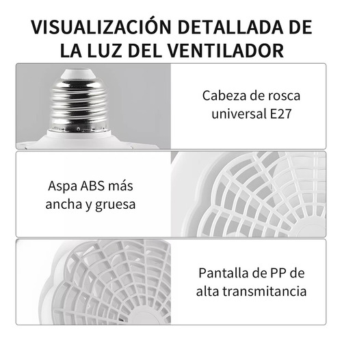 Ventilador Techo Lámpara Dimmable Led Luz 30w Control Remoto
