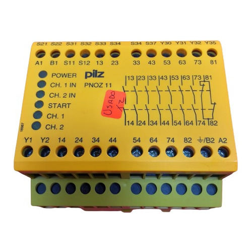 Relé De Seguridad Pilz Pnoz 11 110-120 Vac 24vdc 7n/o 1n/c 7