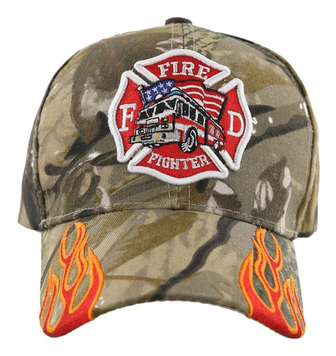 Gorra Fire Dept Fire Fighter Side - A Pedido_exkarg