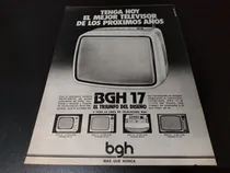 Comprar (pb346) Publicidad Clipping Televisores Bgh 17 * 1978