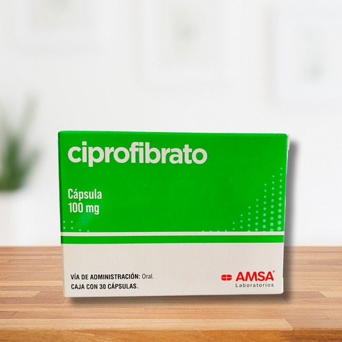 Ciprofibrato Amsa 100 Mg Con 30 Capsulas