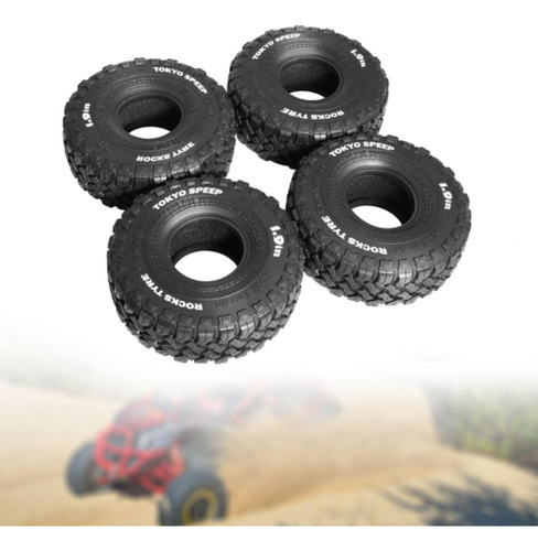 4x Rc Crawler Neumáticos Ruedas Neumáticos Resistentes Diy