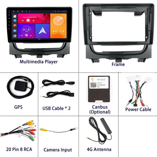 Multimídia Android Fiat Strada/adventure 2013-16 2/32gb 9p