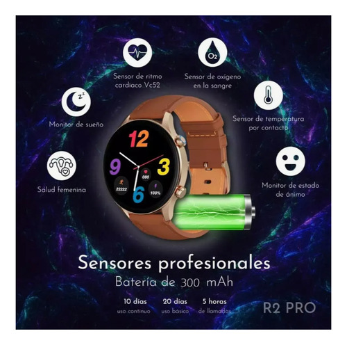 Smartwatch Compatible Con Xiaomi Poco X6,x7,f7,f6,m6 Pro Café Lisa Café