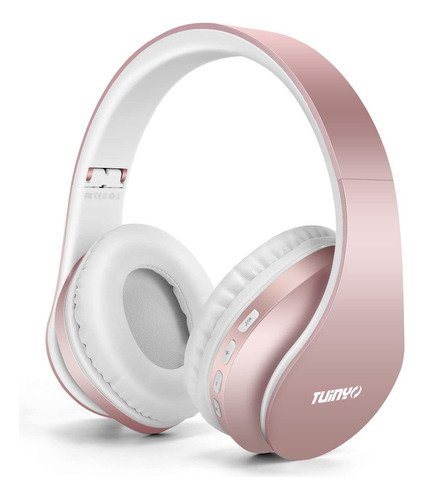 Auriculares Headphones Inalambricos Bluetooth Tuinyo Rosa