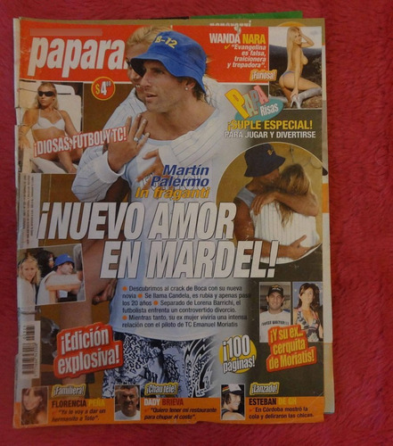 Revista Paparazzi #325 2008 Chachi Telesco Martin Palermo