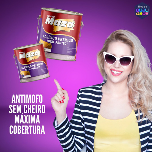 Tinta Acrílica Para Parede Externa Interna 3,6l Cor Camurça
