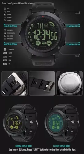 Reloj Bluetooth Militar T ctico Sumergible Pr1 Militar Tacti