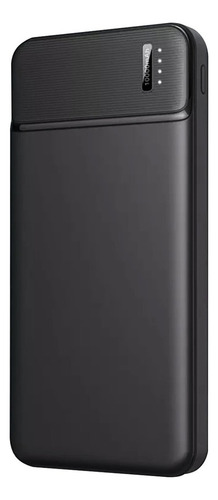 Power Bank 2 Entradas Carga Pila Bateria Portatil 10000 Mah Color Negro