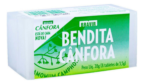 Canfora Bendita Com 8 Tabletes Kit 12 Unidades Cheiro Bom