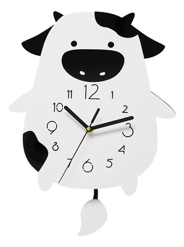 Reloj De Pared Para Guardería Con Forma De Vaca, Diseño De D