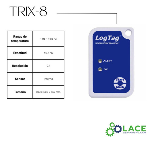 Datalogger De Temperatura Logtag Trix-8 Con Calibración Ema