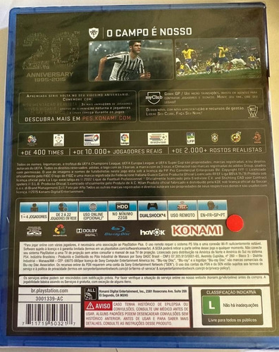 Jogo Pro Evolution Soccer (pes) 2016 Para Ps4