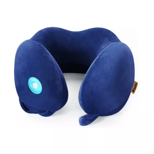 Almohada Viaje Inteligente Cuello Memory Foam Con Masajeador