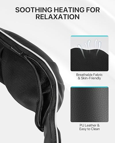Alljoy Shiatsu Masajeador De Espalda Y Cuello Con Calor, Alm