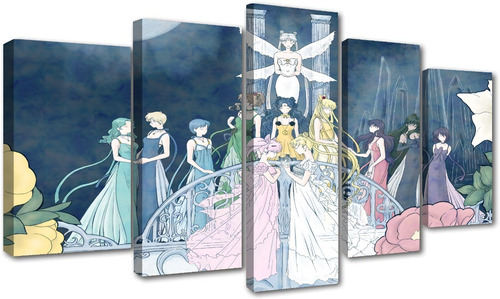 5 Cuadros Decorativos Sailor Moon Sailor Scouts Princesas
