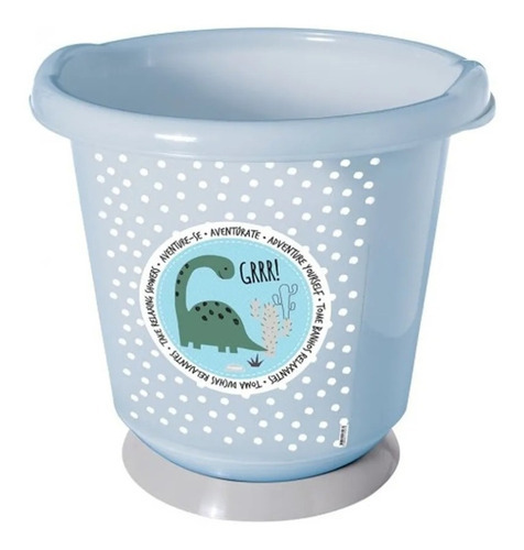 Ofuro Banheira 17,2l Dinossauro Sensitive Relaxante Baby Cor Azul