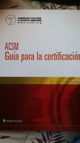 Libro Guía Certificación Medicina Deportiva Us$ 25,00