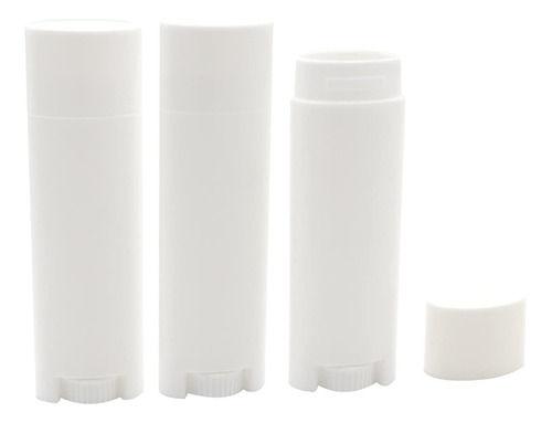 Ewanda Store 0.2 fl Oz Oval Lip Balm Tubes, 50pcs Plastico B