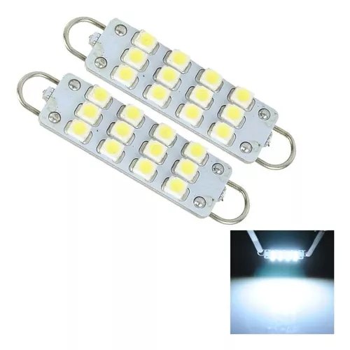 Set 10 Focos Led Luz Interior Placa Ft 36 Mm Canbus Potentes