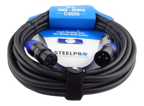 Cable Xlr 10m Balanceado Profesional Macho - Hembra Steelpro