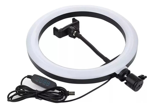 Aro De Luz Led 26 Cm De Diametro Usb Con Controlador De Luz