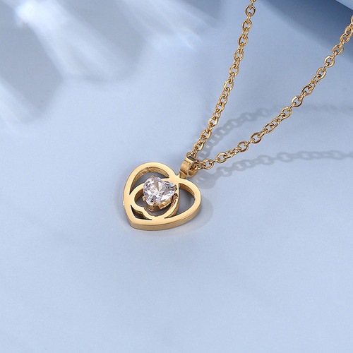 Collar De Corazon Con Tarjeta Regalo Para Mujer Chica Novia