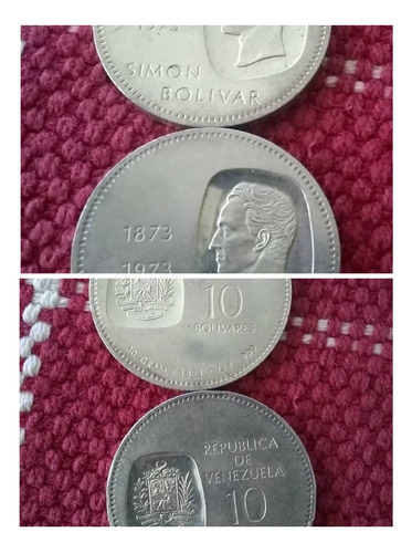 Moneda 100 Bolivares Bicentenario Bolívar 1783-1983 Plata