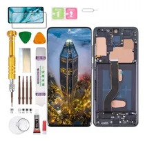 Comprar (Negro) Macro+Pantalla Para Samsung Galaxy S20+ Plus 4G\u002F5G SM-G985F, G985F\u002FDS, G986F, G986F\u002FDS, G986U, G986U1, G986B\u002FDS, G986N, G986W Display Gadget Troops (Incell Sin Huella Dactilar)