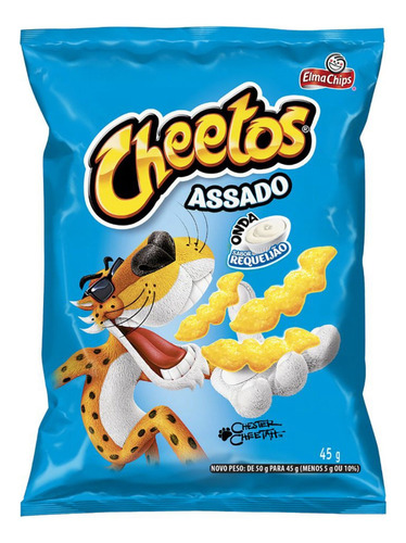 Salgadinho De Milho Onda Cheetos Requeijão 45g Elma Chips