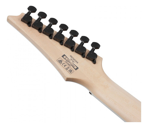 Guitarra Ibanez 7 Cordas Rg7421ex Rg 7421 Ex Bkf Cor Black Flat Material Do Diapasão Jatobá Orientação Da Mão Destro