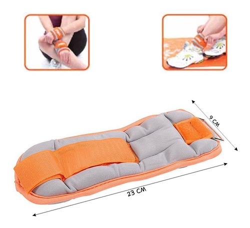Tobilleras - Muñequeras 0.5kg. Ergonómico - Liveup