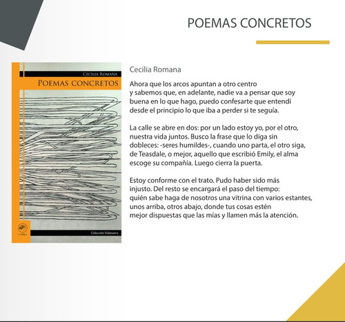 Poemas Concretos | Cecilia Romana - Poesía