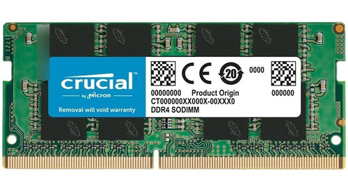 Memoria Ram Ddr4 16gb 2666mhz Crucial Para Notebook