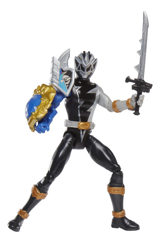 Figura De Acción Power Rangers Dino Fury Black Ranger Con Fu