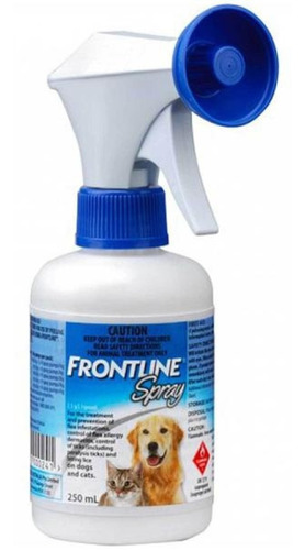 Frontline Spray 250ml Antiparasitario Externo Perros Gatos