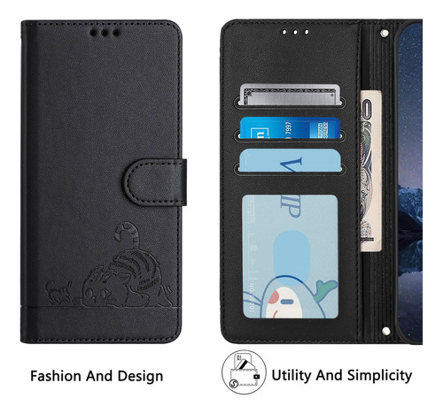~#~ Bonita Funda De Piel De Gato Para Samsung Galaxy S24