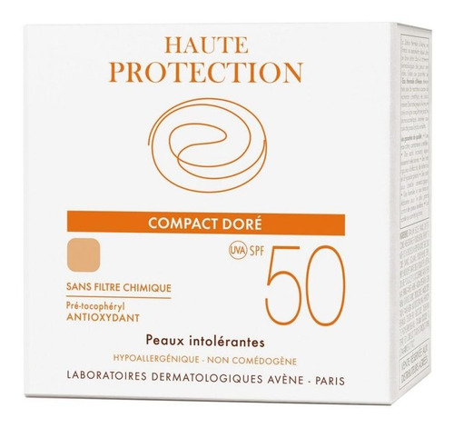 Avene Solar Spf50+ Compacto Color Dorado X 10 Gr