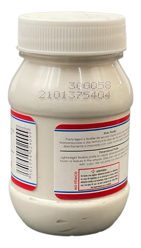 Imagen 2 de 2 de Pasta Dimensional Pinto Plastic De 100 Ml.