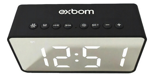 Rádio Relógio Exbom Cs-mt6bt