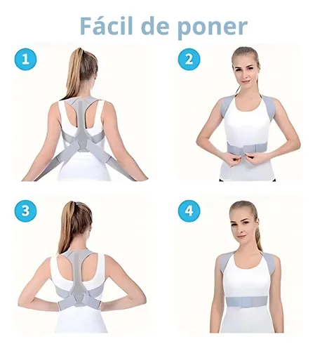 Faja Corrector Postura Espalda Hombros Ajustable Invisible