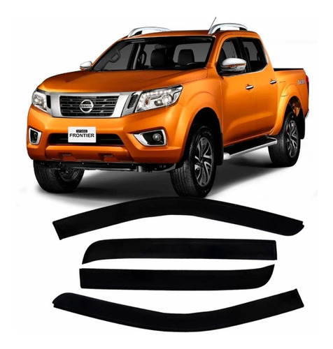 Calha Chuva Nissan Frontier 2017 2018 4 Portas