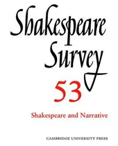 Comprar Shakespeare Survey: Shakespeare And Narrative Volume 53 -...