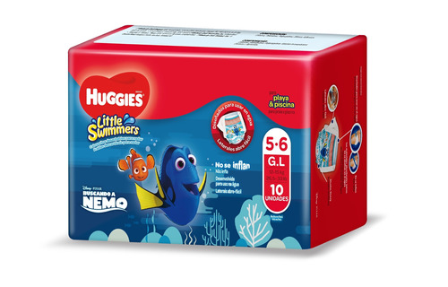 Pañales Huggies Little Swimmers Traje De Baño  G 10 u