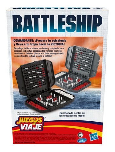 Juego De Mesa Hasbro Gaming Battleship 2 Jugadores +7 Años