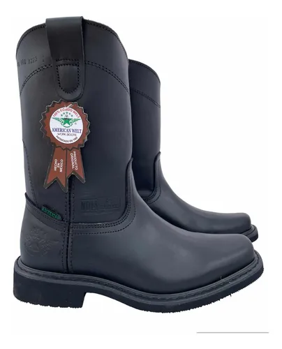 Bota Calzado Industrial Vaquera Piel Uso Rudo American Welt