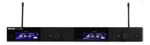 Sistema Inalámbrico Dual C/micrófono Mano Shure Slxd24d/sm58 Color Negro